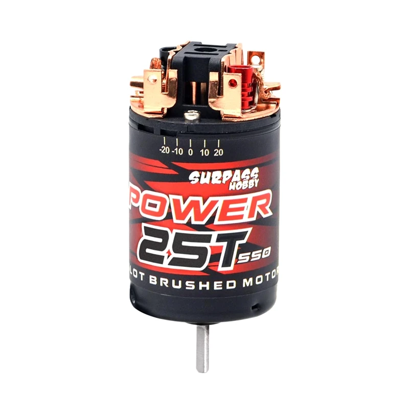 

SURPASS HOBBY 550 Brushed Motor 3-Solt For 1/10 1/12 RC Car Crawler Off-Road Traxxas Climbing