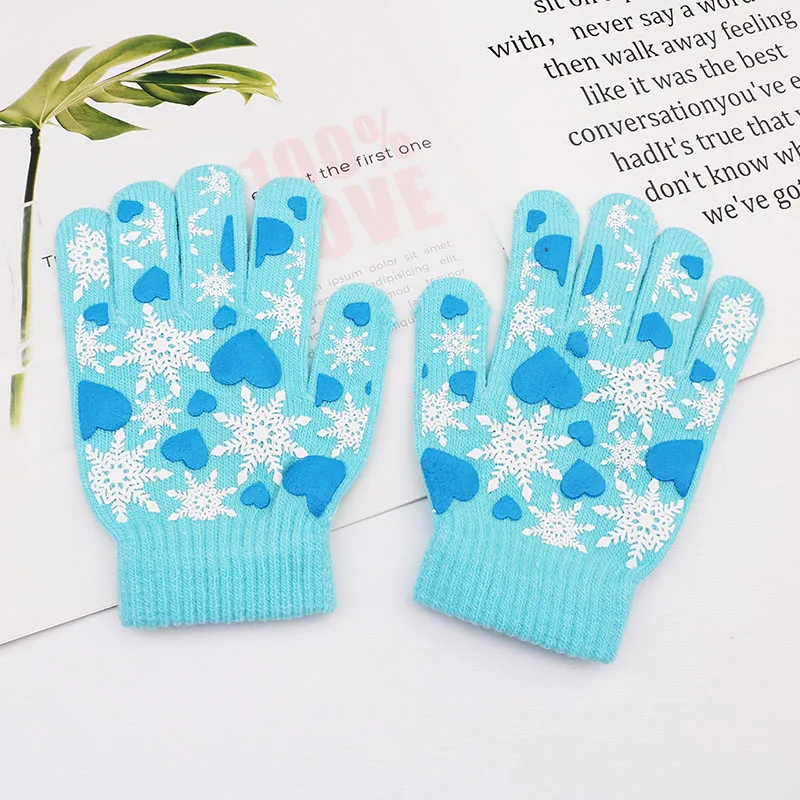 for girl Детские перчатки toweled, очень теплые, очень износостойкие, с милым кроликом из мультфильма - Цвет: for girl