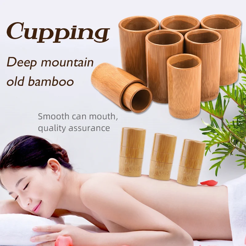 

Традиционные китайские бамбуковые чашки деревянные банки присоски, набор для купирования, лечение иглоукалыванием