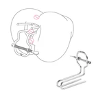 Новинка! Регулируемый вагинальный зажим для ануса, анальная пробка интимные игрушки для женщиндля мужчинпар, расширитель для экстремального расширителя, анальная пробка