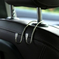 1pc multi functional metal car seat back hooks car seat headrest hanger bag hook holder auto fastener clip