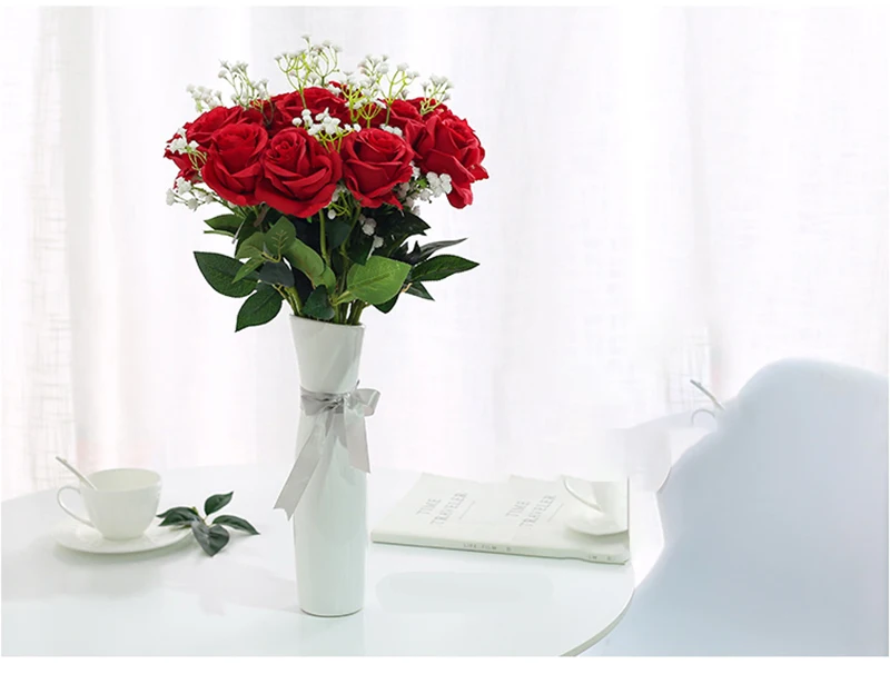 Erxiaobao поддельные семена растений(Гипсофила) Искусственные цветы babysbreat Gypsophila сушеные пластиковые цветы Крытый Свадебный дом украшение