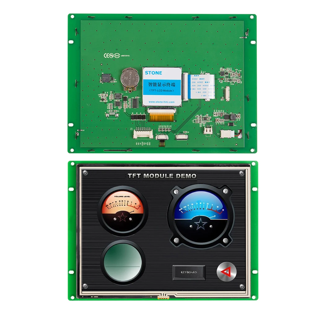 Intelligent STONE 8.0 Inch HMI TFT LCD Display Module with RS232/RS485+Software for Civil Machine