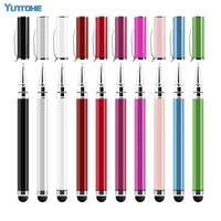 100pcslot wholesale point pen capacitive screen stylus touch pen with clip for iphone 11 12 13 x ipad for samsung galaxy phone