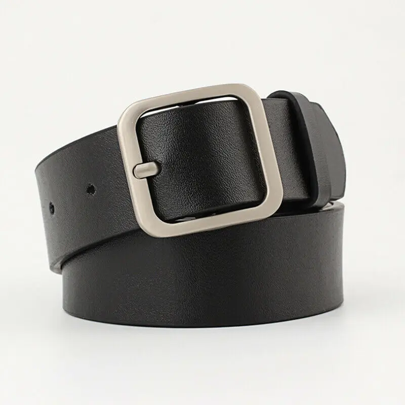Hirigin Women Casual Belt Fashion Smooth Buckle Brand PU Leather For Girl Business Waistband Belts Woman | Аксессуары для одежды