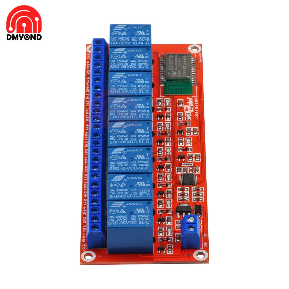 Релейный модуль Bluetooth постоянный ток 5 В 12 8 каналов | Обустройство дома