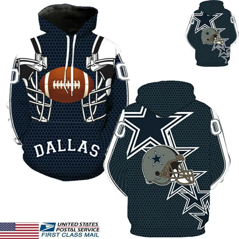 Dallas Cowboys/Спортивная толстовка с капюшоном и длинными рукавами; Новинка года; Модный джемпер; пальто с капюшоном; Лидер продаж; топы
