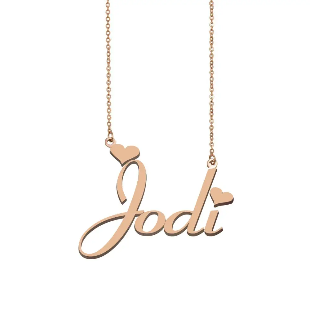 

Jodi Name Necklace , Custom Name Necklace for Women Girls Best Friends Birthday Wedding Christmas Mother Days Gift