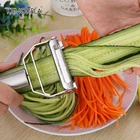 Многофункциональная Овощечистка из нержавеющей стали нож для нарезания соломкой, измельчитель, слайсер для картофеля, огурца, моркови, кухонный инструмент