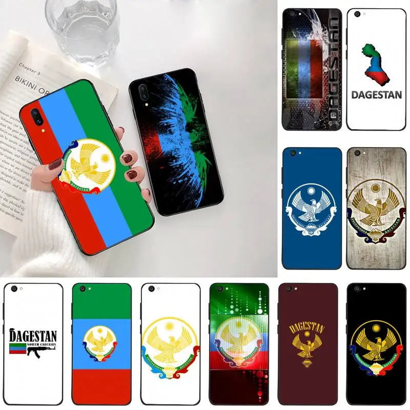Мягкий чехол для телефона CUTEWANAN с национальным флагом Дагестана гербом орлом Vivo