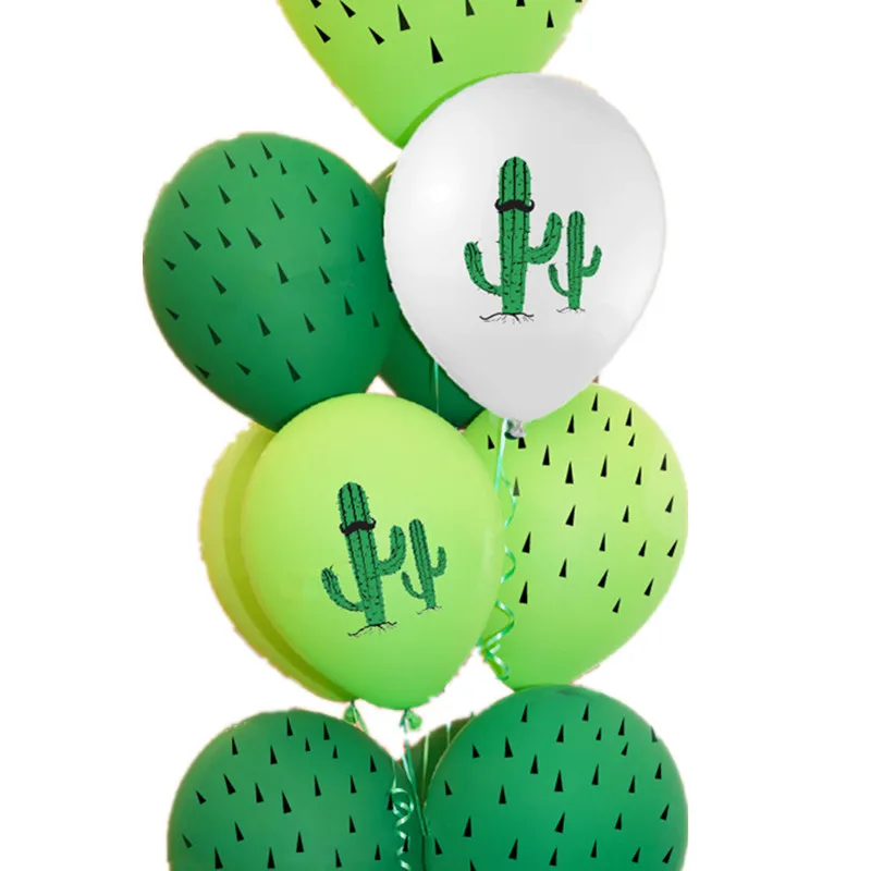 

12 inch Cactus Latex Balloon Hawaiian Wedding Birthday Theme Balloon Jungle Tropical Adult Happy Birthday Party Decor Kids Balon