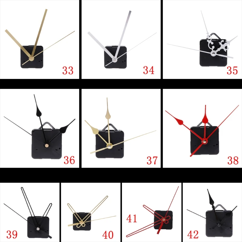 

Quartz Clock Movement Mechanism Hands Wall Repair Tool Parts Silent Kit Set DIY