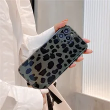 Luxury Classic Leopard Print Silicone TPU Phone Case For iphone 13 12 11 Pro Max X Xs Max XR 7 8 Plus SE Soft pattern Back Cover