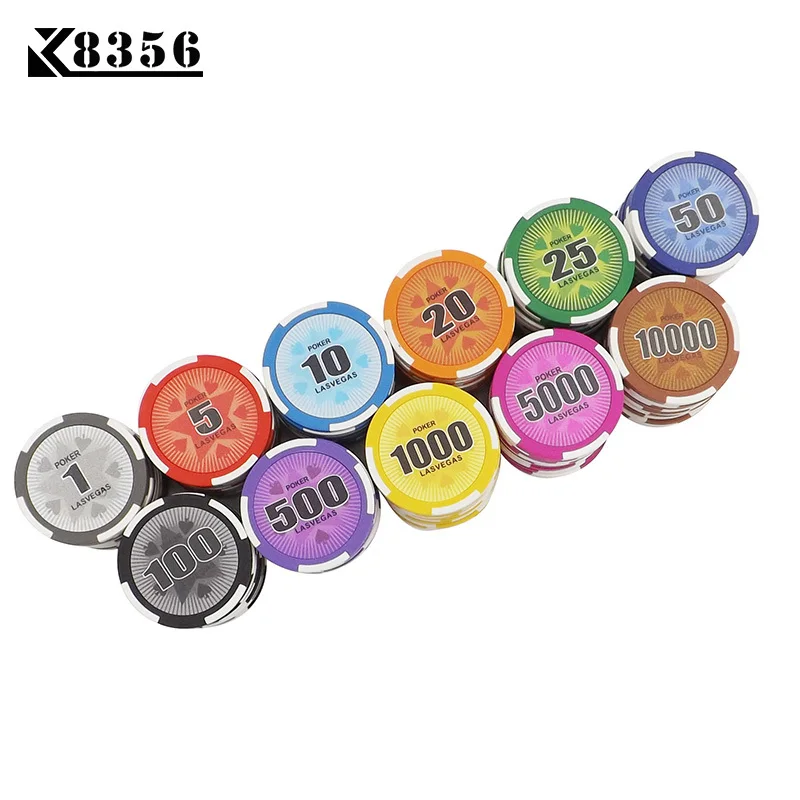 K8356 25 шт./лот 14 г настольная игра глина пленочные чипсы монеты баккара Техас
