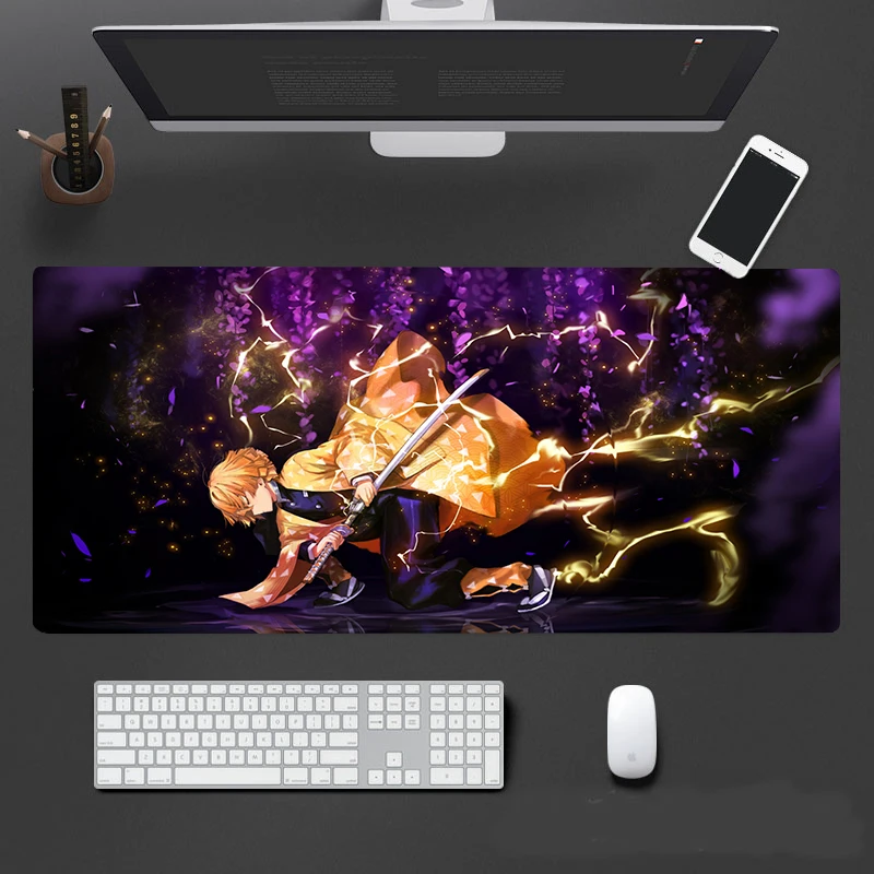 

Ghost Slayer Anime Game Locking Mouse Pad Table Mat Laptop Large Gaming Mouse Pad
