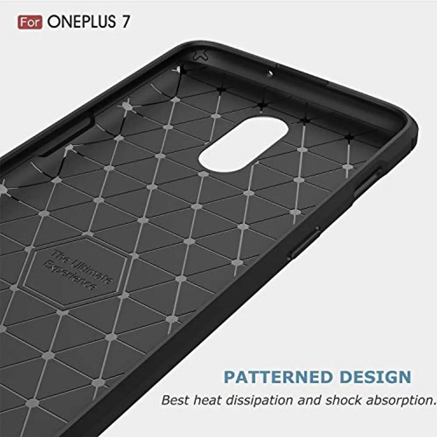 Роскошный нескользящий Силиконовый чехол из углеродного волокна ТПУ для Oneplus 7 Pro