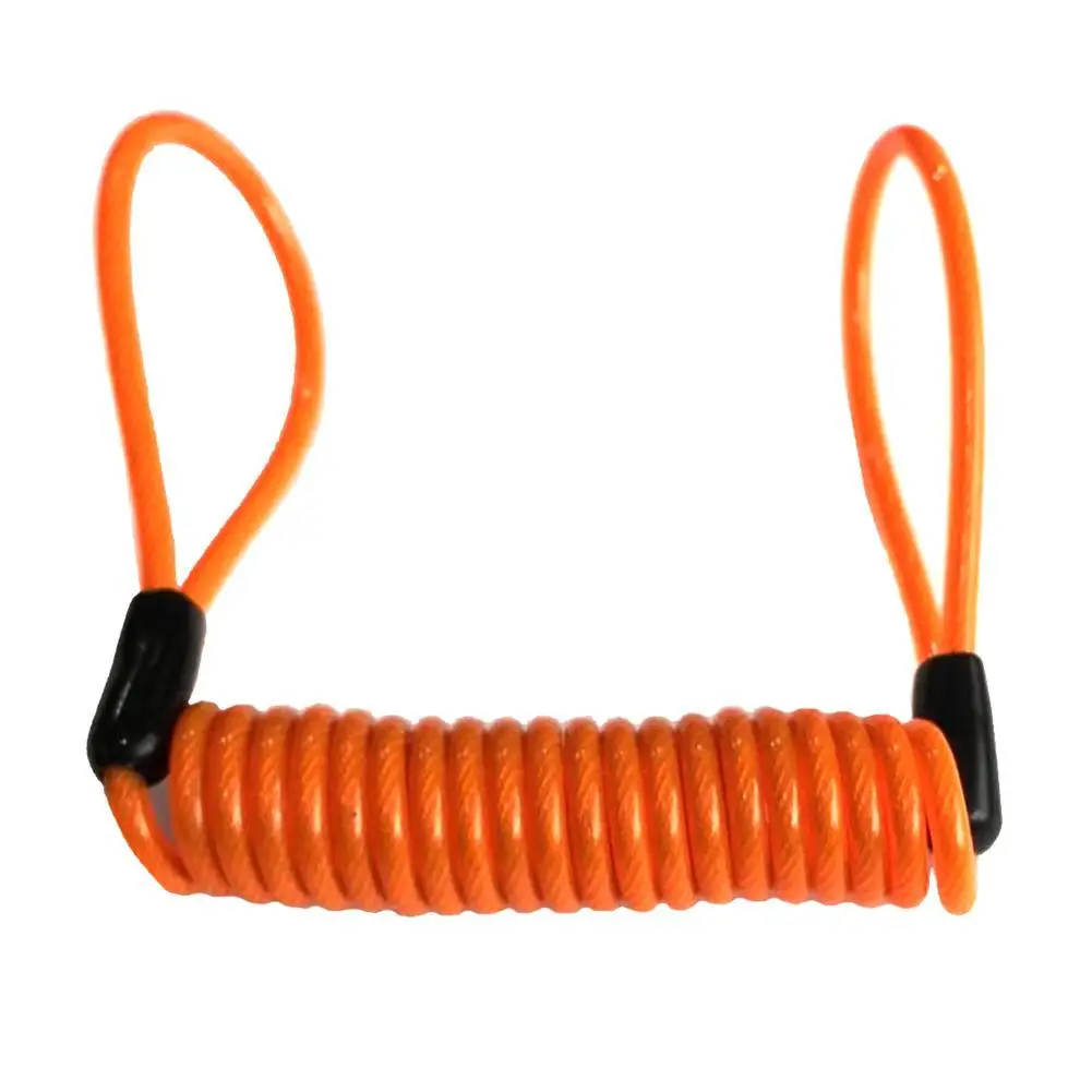 

120cm Motorcycle Motorbike Safety Disc Brake Lock Spring Reminder Cable Coil