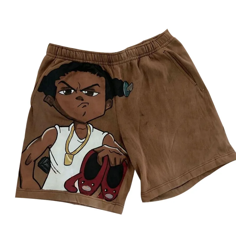 

New Men's Summer Cartoon Casual Shorts Summer Men's Cotton Shorts Print Shorts