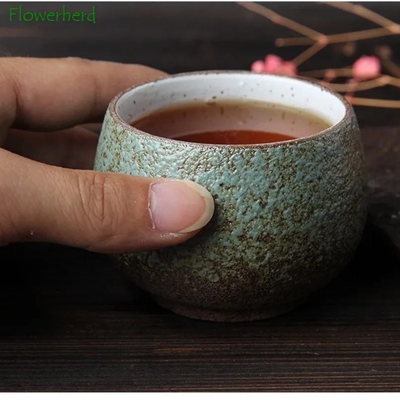 

Ceramic Porcelain Tea Cup Teaware Pottery Kung Fu Tea Cup Set Kiln Change Arhat Cup Retro Cup Tea Master Cup Tea Set Chinese