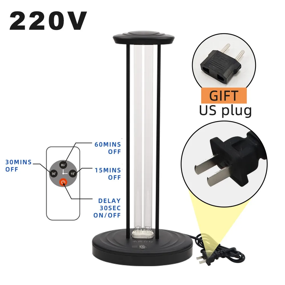 220V без озона ультрафиолетовой бактерицидной лампы 38 Вт 110V UVC кварцевые