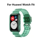 Ремешок прозрачный для Huawei Watch Fit, защитный чехол для смарт-часов, защита экрана