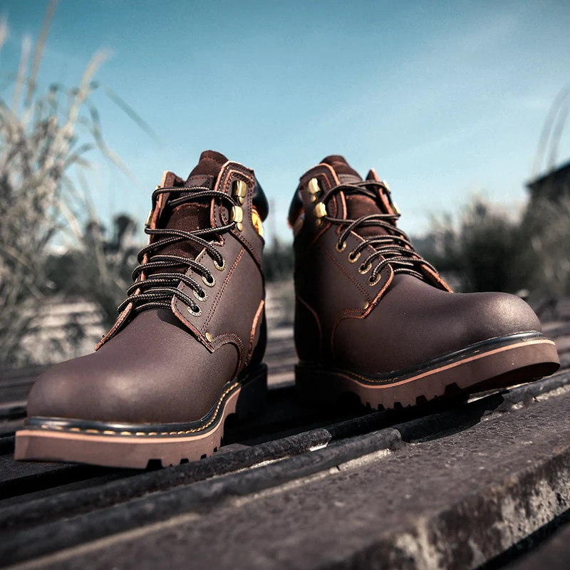 Модные уличные высокие военные ботинки для пустыни мужские Ботинки Martin