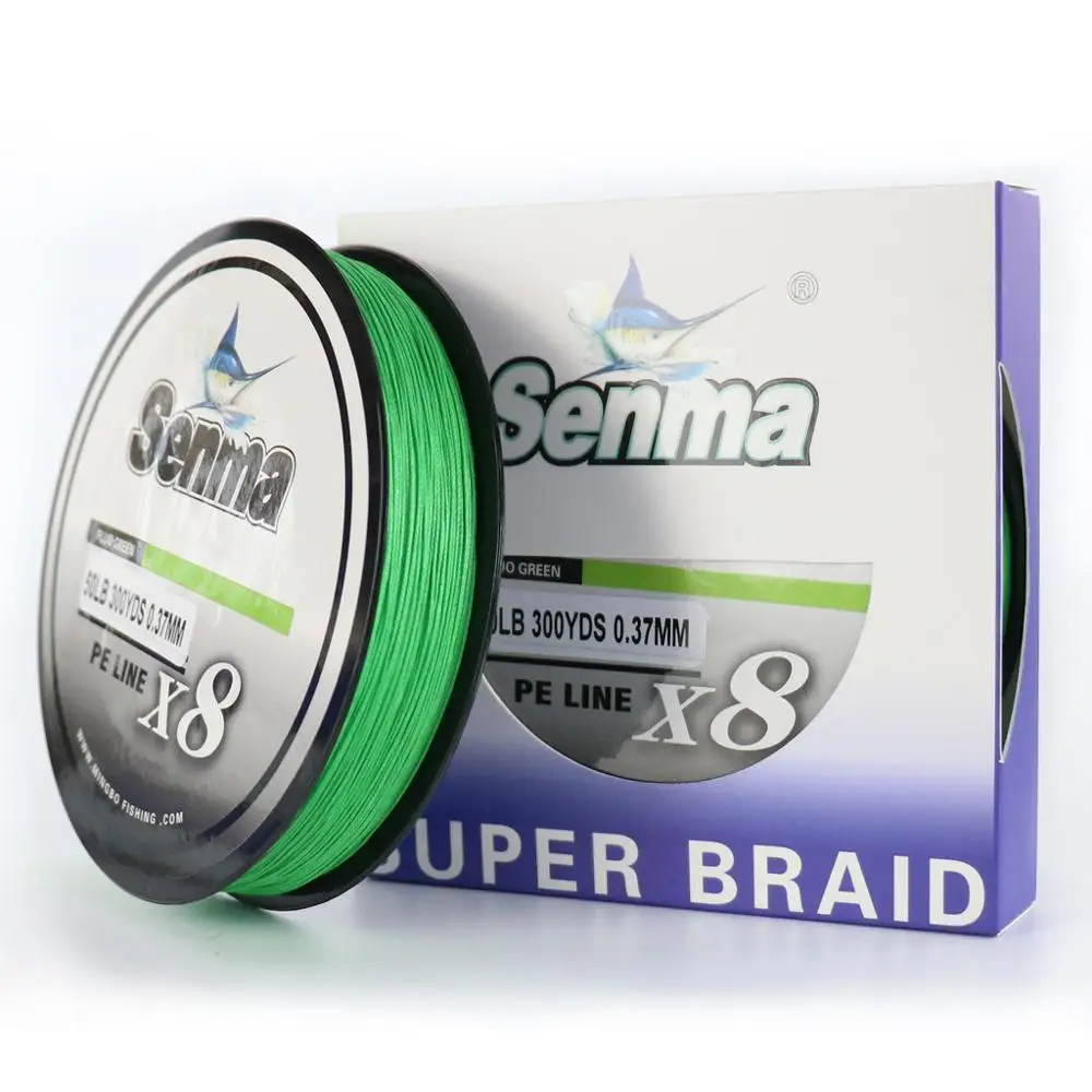 Senma многоцветная 8X 100 м 150 плетеная леска PE 8 нитей 10 80 фунтов многонитевая