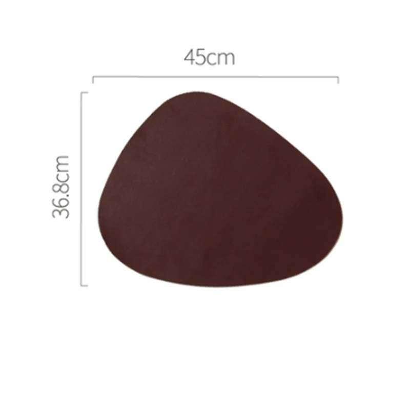 

YOMDID PVC Leather Table Mat Placemat Drink Coasters European Heat Insulation Mat Pad Non-slip Western Food Mat Table Decoration