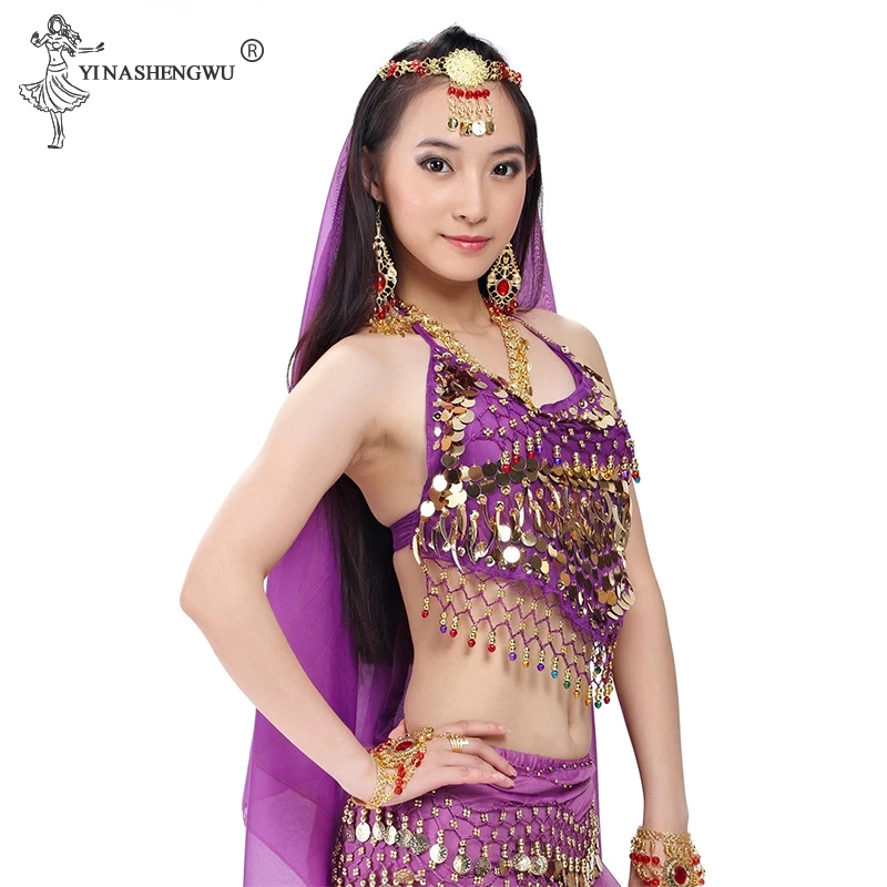 Костюм для танца живота Египетский костюм индийского 5 шт./компл. Болливуда |