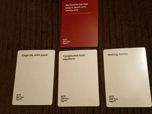 WTF вы говорите английская версия горячей карточной игры анти человеческие карты