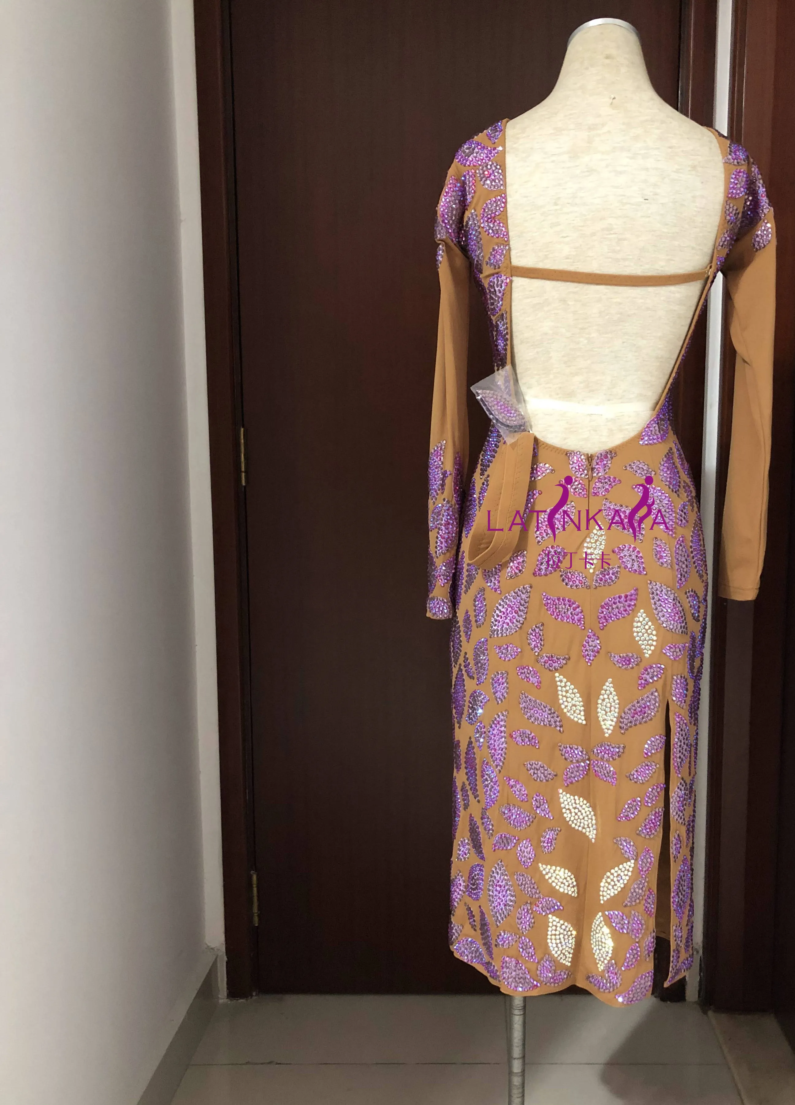 KAKA Женская Одежда для танцев платье латинских девочек сальсы Танго самбы румбы