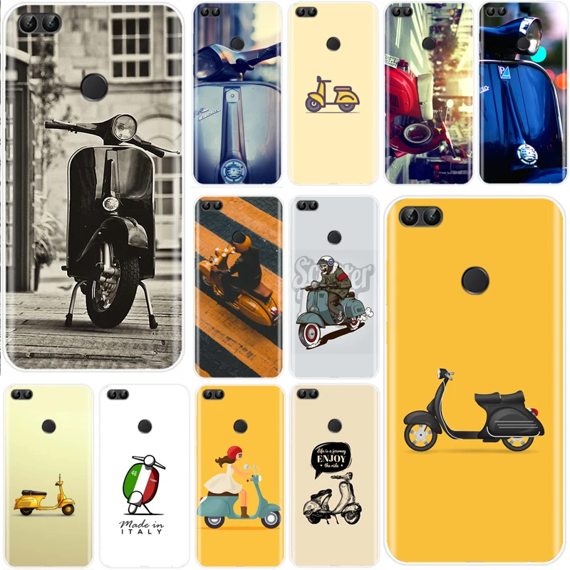 Чехол Vespa для скутера мягкий силиконовый чехол из ТПУ телефона Huawei P9 P10 P20 P30 lite PRO
