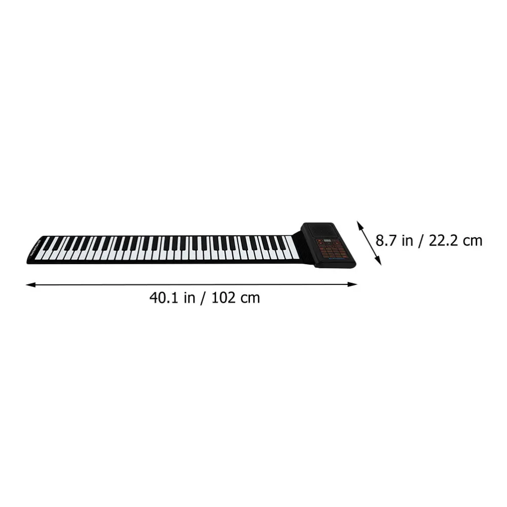 

1 Set Smart Hand-rolled Electronic Piano 61 Keys Electronic Keyboard for Outdoor