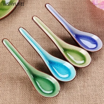 Креативная цветочная керамическая тарелка ледяная треснутая глазурь соевый