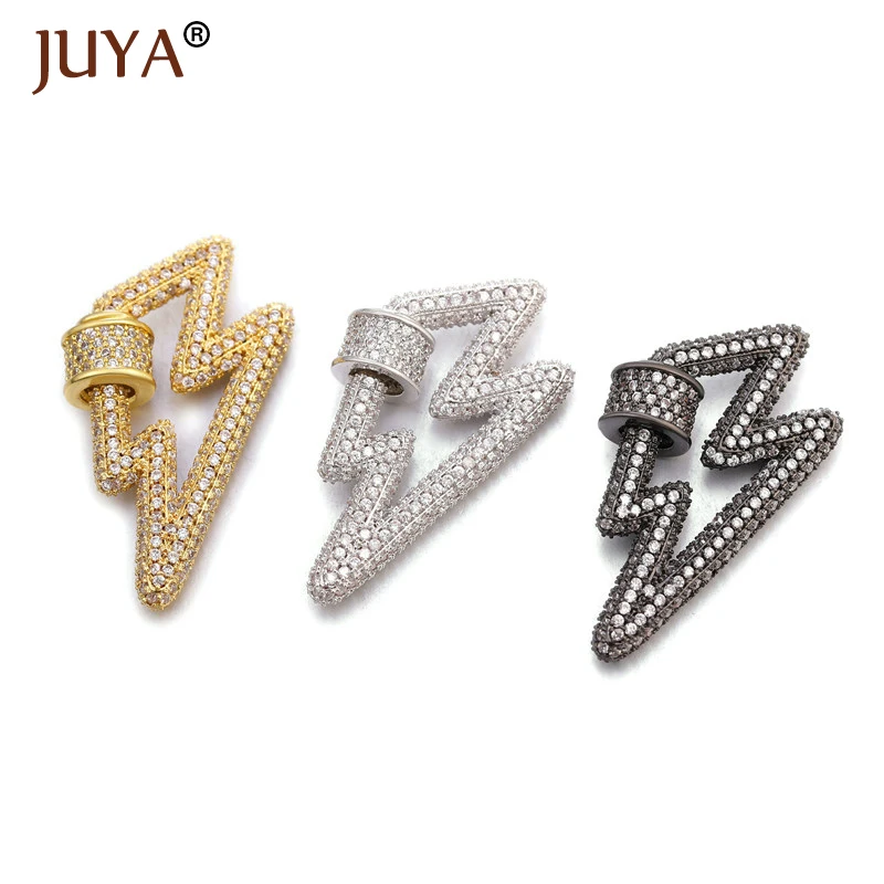 Juya молния спиральная застежка циркон замок крючок винтовые застежки аксессуары