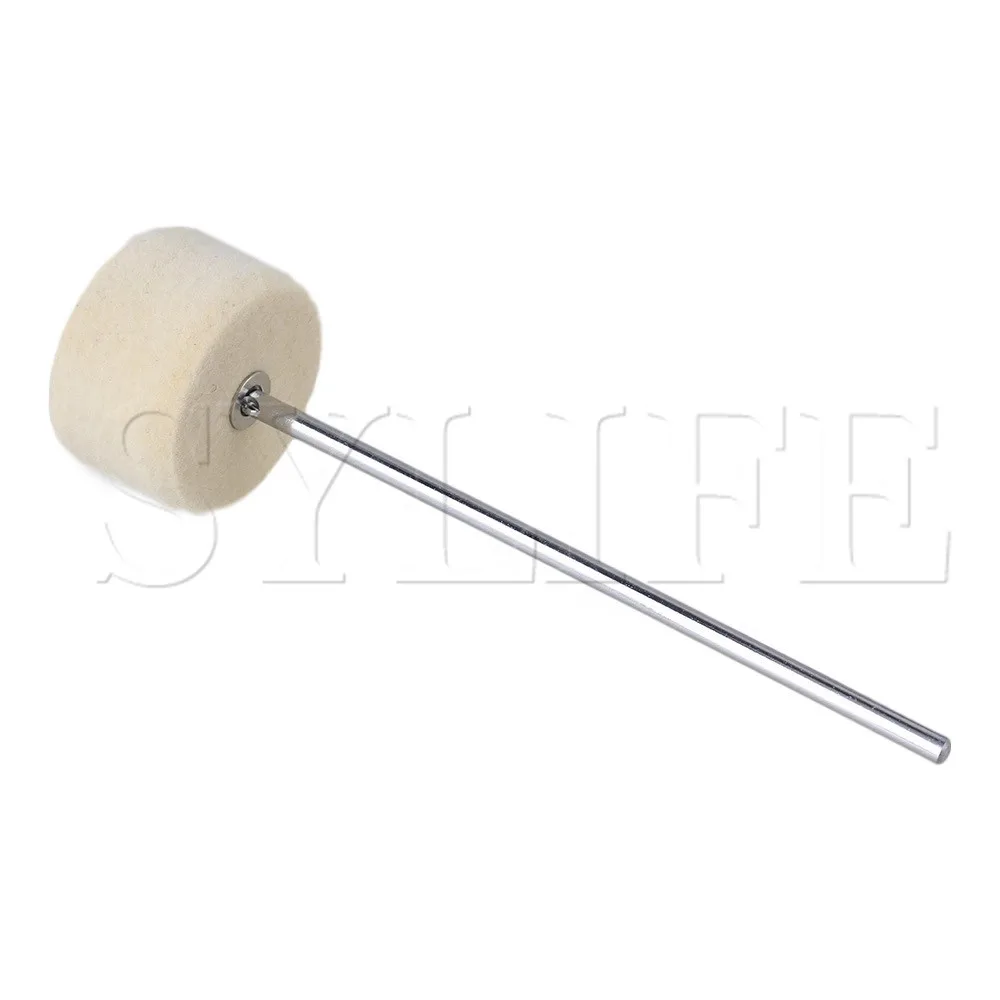 Фетровый бас барабан с ручкой из нержавеющей стали 190 мм для любого музыкального