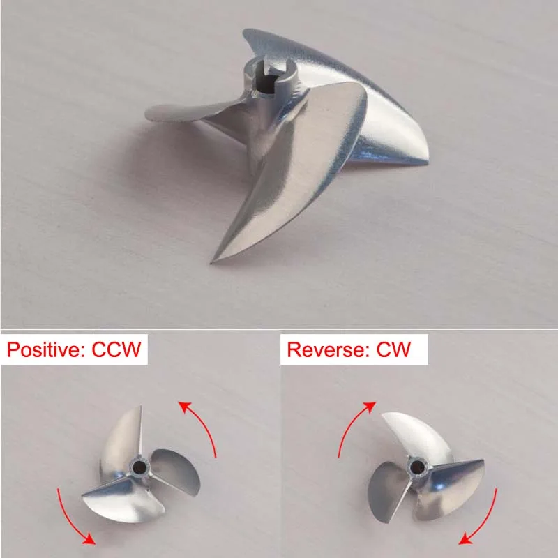 1 шт. RC лодка скоростной 3 лопастной пропеллер с алюминиевым корпусом весло 18/4 76 мм