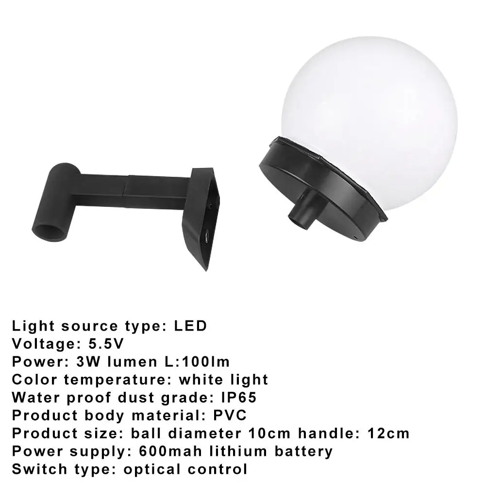 Открытый светодиодный настенный светильник солнечный Водонепроницаемый