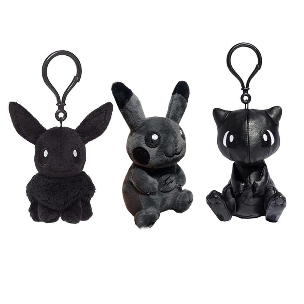 

TAKARA TOMY Black Иви и Пикачу Mew Pokemon, плюшевая подвеска, кукла-эльф, мягкая игрушка, брелок, рождественский подарок