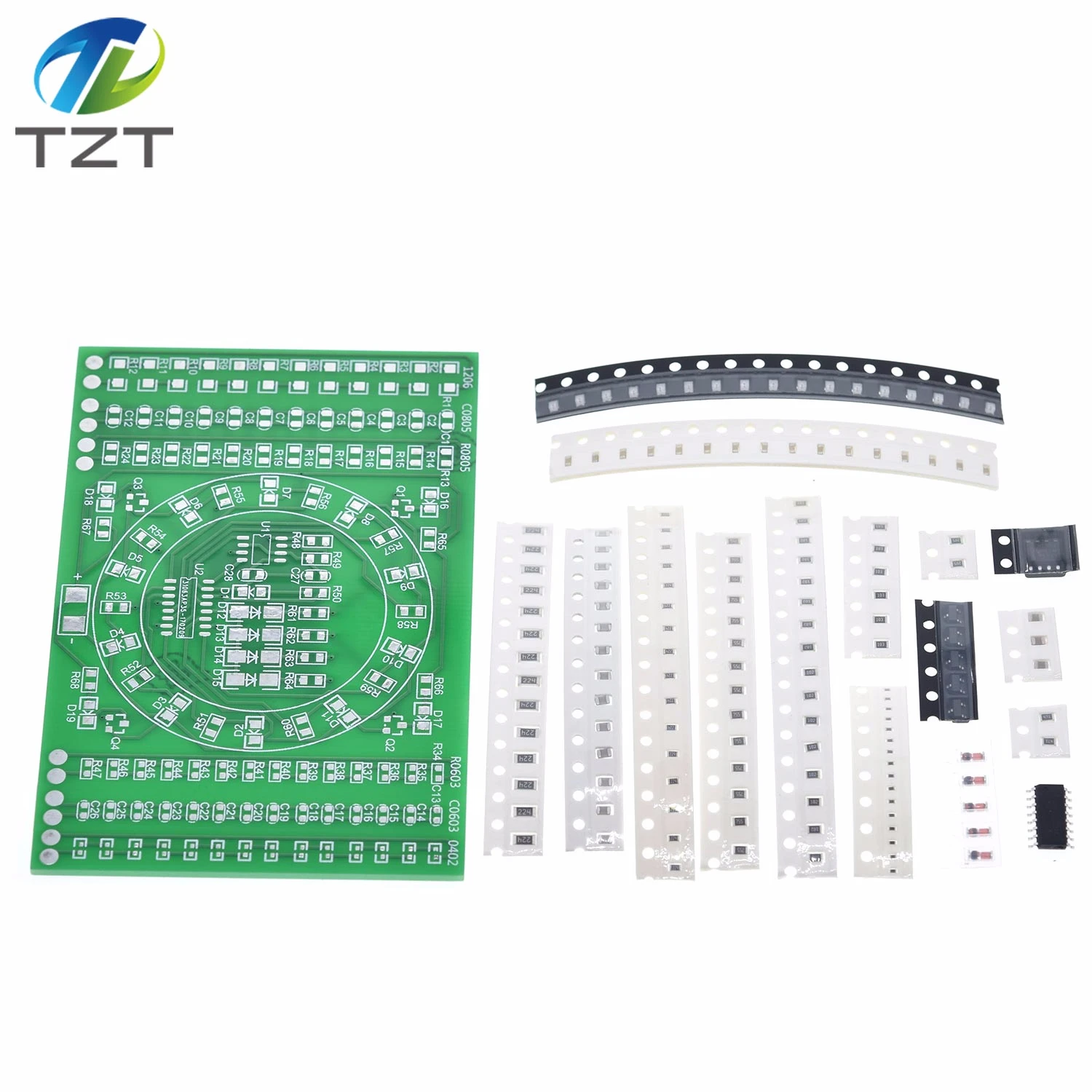 Электронный комплект DIY SMD вращающийся мигающий светодиодный Компоненты пайки