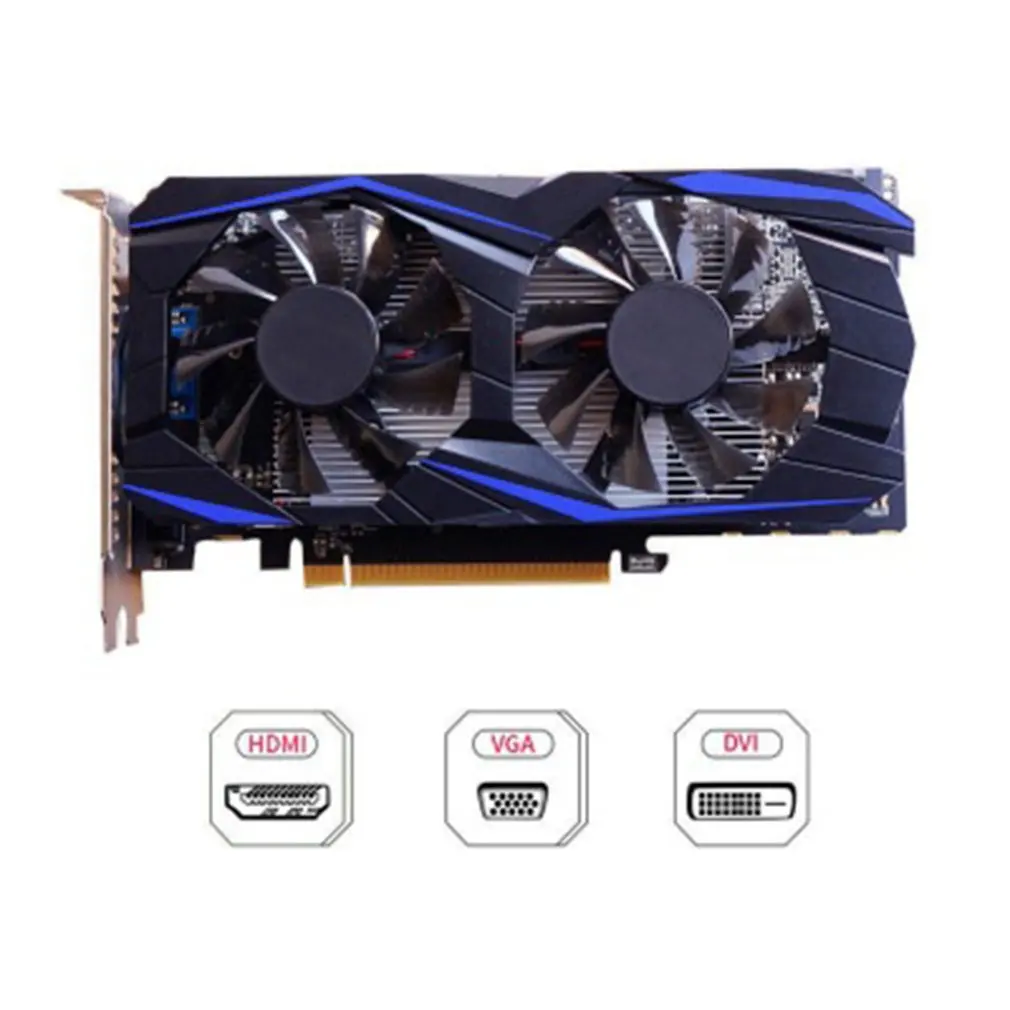 Gaming Video Graphics Card For Desktop 1G DDR5 128 Bit HDMI & VGA DVI Port Support 2048*1024 Resolution | Компьютеры и офис