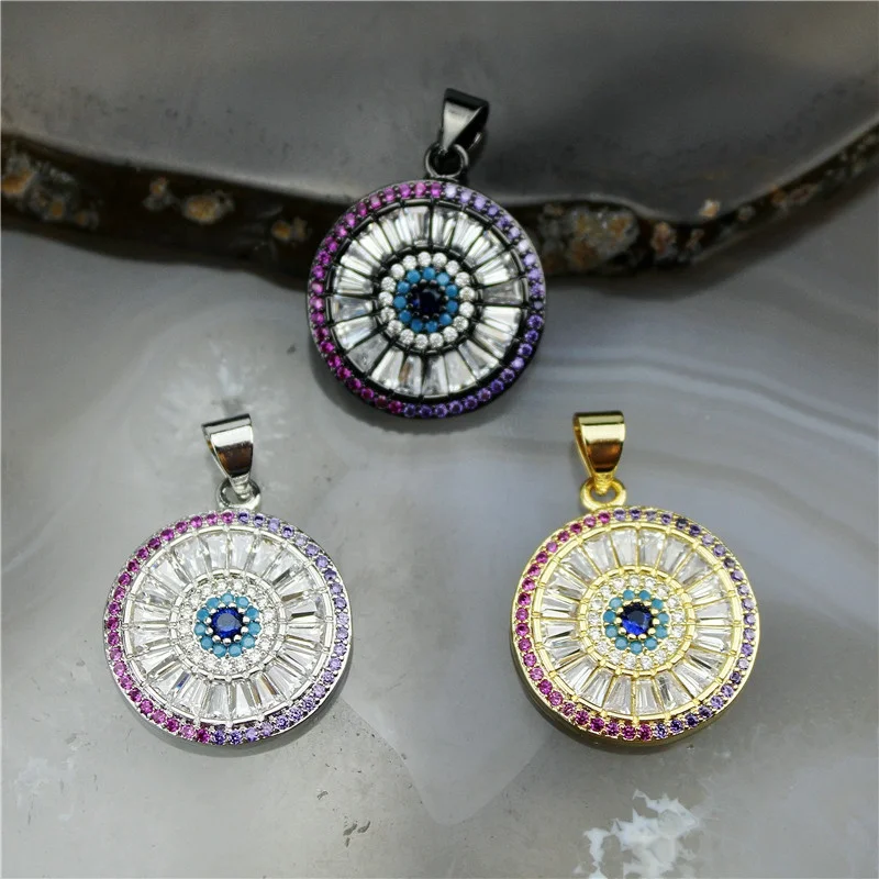 18mm 10pocs/lot fashion cubic zirconia micro shop charm cz jewelry pendant necklace accessories | Украшения и аксессуары
