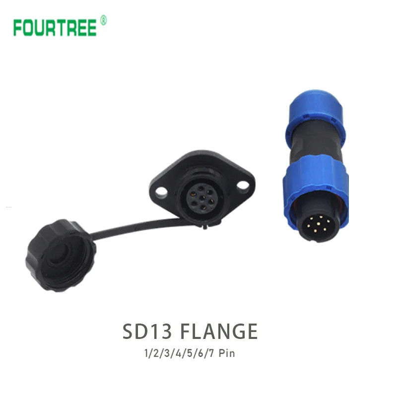 Водонепроницаемый разъем IP68 SD13 2Pin 3pin 4pin 5pin 6pin 7pin кабель авиационное соединение