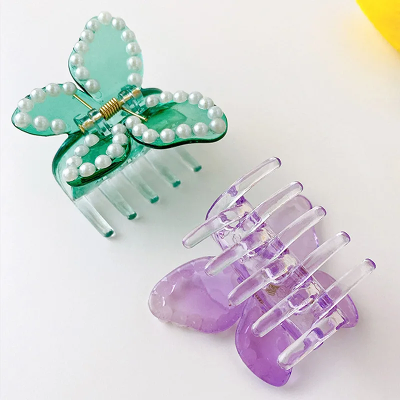 

Hair Clips For Women Girl Butterfly-Shape Headdress Claw Clips Simple Elegant Side-clip Hair Accessories Barrettes Hairgear