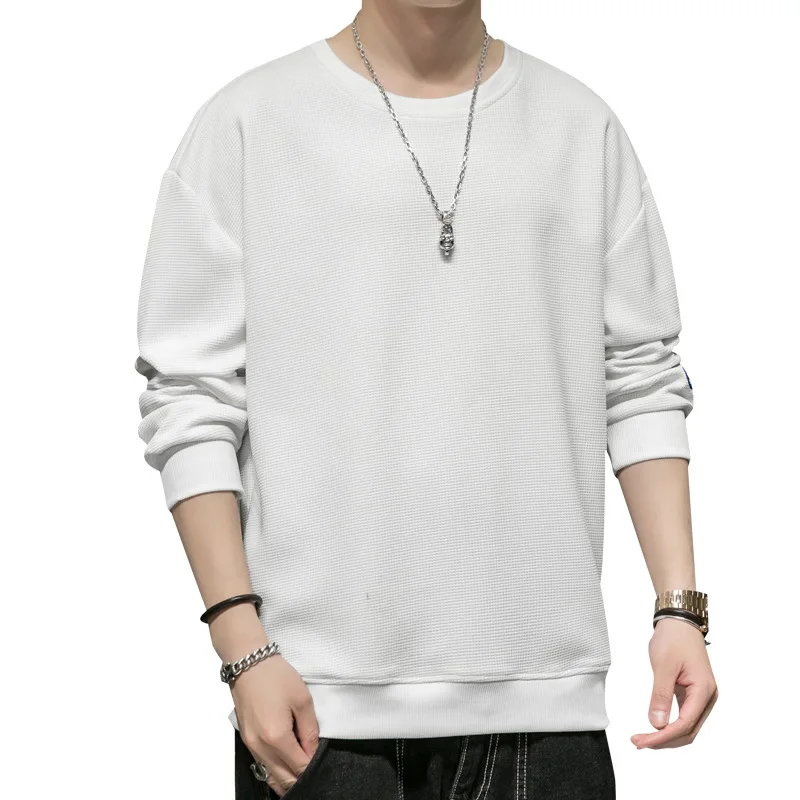 

New hoodie round neck loose all-match pullover men's long sleeves