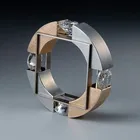 LETAPI 2022 Новый дизайн искусственный квадрат AAA CZ серебряный цвет ювелирные изделия свадебное обручальное кольцо для женщин
