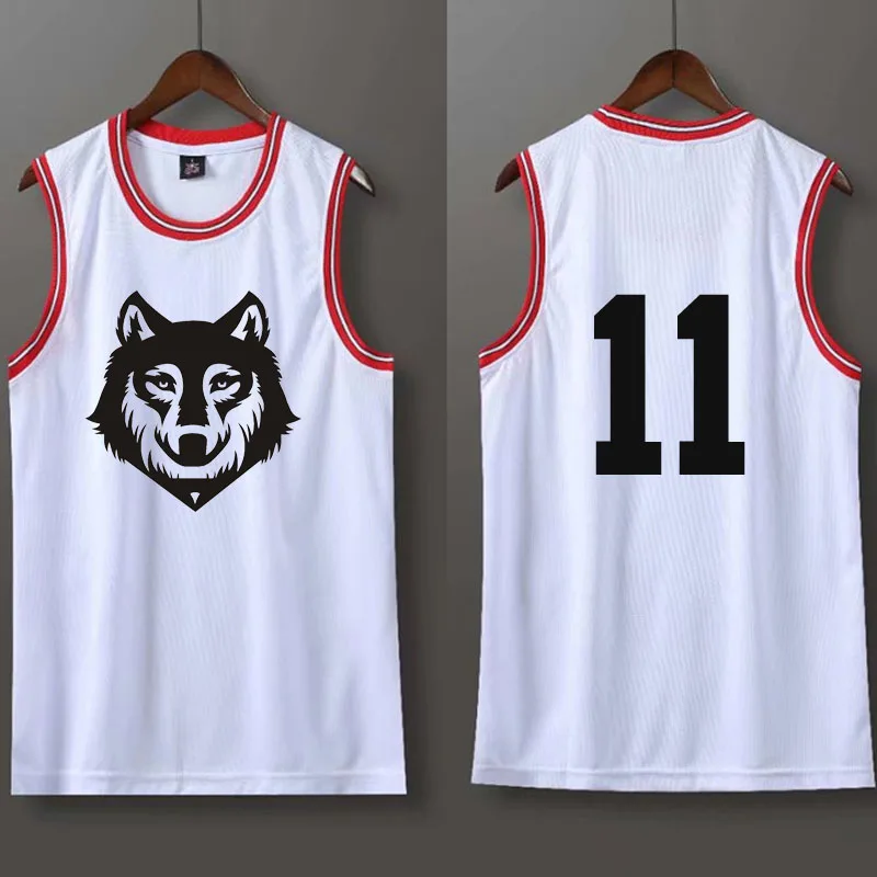 

Wolf head pattern basketball jerseys,men's basketball jersey shorts uniforms,kids basketball jersey,college basketball shirt