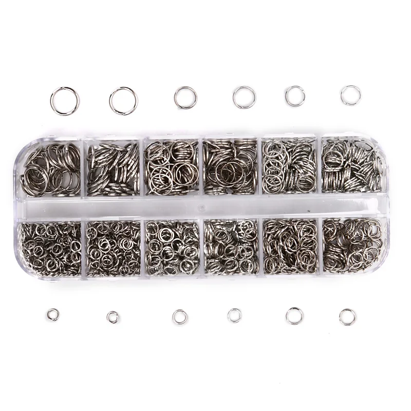 Набор круглых бусин в штучной упаковке из цинкового сплава одна