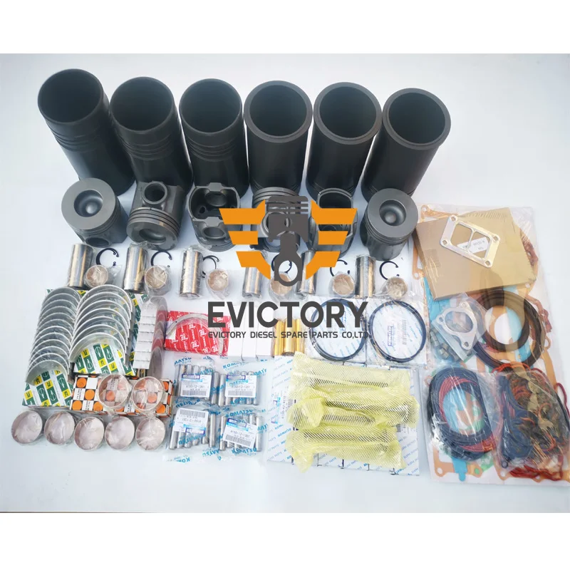 Для Komatsu 6D125 SA6D125E 2 набор для ремонта двигателя|piston ring set|piston setpiston |