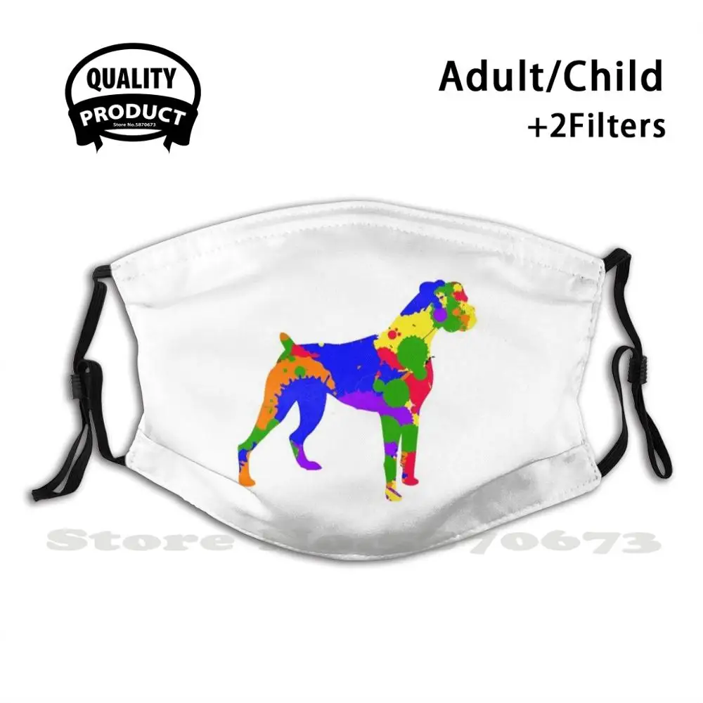 

Маска-боксеры многоразовая моющаяся для лица, с фильтром